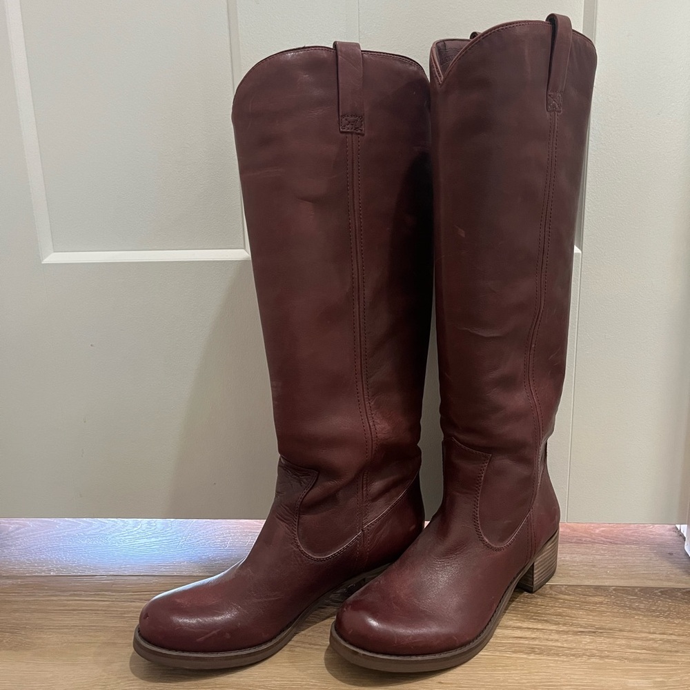 Lucky Brand Women's Over the Knee Boots - Rich Red Brown